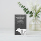 Eisblau | Rindendiagramm Visitenkarte (Stehend Vorderseite)