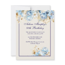 Eisblau und Marineblumengeburt