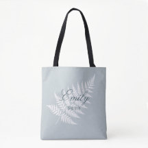 Eisblau Weiße Fern Elegante Pastell Hochzeitsbraut