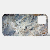 Eisblau, weißer Marmorstein Case-Mate iPhone Hülle (Rückseite (Horizontal))