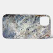 Eisblau, weißer Marmorstein Case-Mate iPhone Hülle (Rückseite (Horizontal))