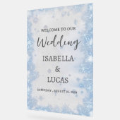 Eisblau Winter Weihnachten Akronylic Hochzeitszeic Acrylschild (Winkel)