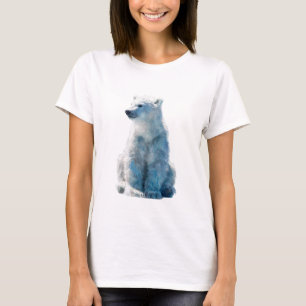 Eisblaue Arktische Eisbär-Frauen T-Shirt