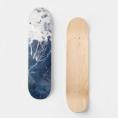 Eisblaue Berggipfel Skateboard (Vorderseite)