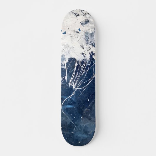 Eisblaue Berggipfel Skateboard (Vorne)
