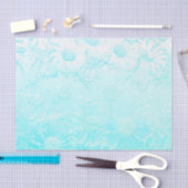 Eisblaue Blume Seidenpapier (Handwerk)