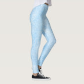 Eisblaue Frosttextur-Muster Leggings (Rechts)