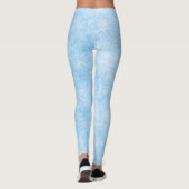 Eisblaue Frosttextur-Muster Leggings (Rückseite)