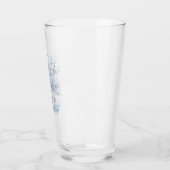 Eisblaue Schmetterlingsbaum-Glas-Saft-Tasse Glas (Links)