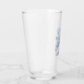 Eisblaue Schmetterlingsbaum-Glas-Saft-Tasse Glas (Rechts)