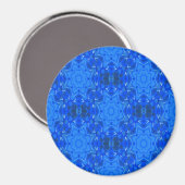 Eisblaue Schneeflocken.... Magnet (Vorderseite/Rückseite)