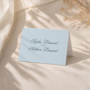 Eisblaue Winterhochzeit Danksagungskarte Dankeskarte