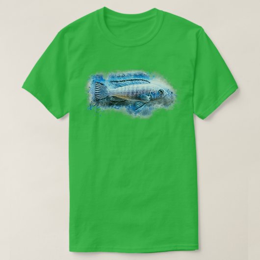 Eisblauer Mundbrooder Pseudotropheus socolofi T-Shirt (Design vorne)
