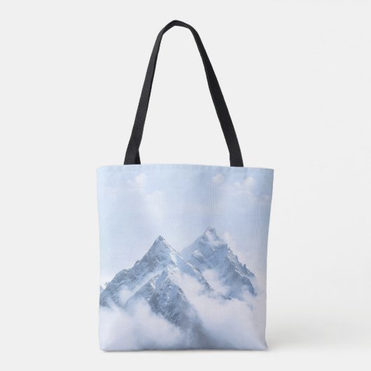 Eisblauer Schneeberg Gipfel Tasche (Rückseite)