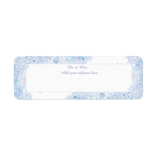 Eisblauer Schneeflocken (Vorne)