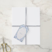 Eisblauer Schneeflocken Geschenkanhänger (Mit Garn)