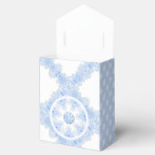 Eisblauer Schneeflocken Geschenkschachtel (Geöffnet)