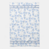 Eisblauer Schneeflocken Geschirrtuch (Vertikal)