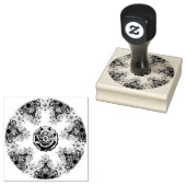 Eisblauer Schneeflocken Gummistempel (Stempel)