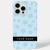 Eisblauer Schneeflocken, Ihr Name, Personalisieren Case-Mate iPhone Hülle (Rückseite)