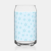 Eisblauer Schneeflocken, Ihr Name, Personalisieren Dosenglas (Links)