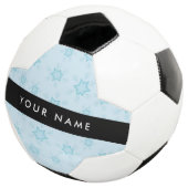 Eisblauer Schneeflocken, Ihr Name, Personalisieren Fußball (Dreiviertel)