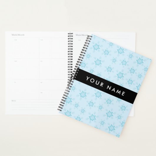 Eisblauer Schneeflocken, Ihr Name, Personalisieren Planer (Anzeige)