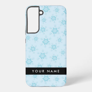 Eisblauer Schneeflocken, Ihr Name, Personalisieren Samsung Galaxy Hülle