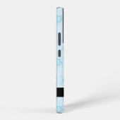 Eisblauer Schneeflocken, Ihr Name, Personalisieren Samsung Galaxy Hülle (Rechte Seite)