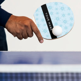 Eisblauer Schneeflocken, Ihr Name, Personalisieren Tischtennis Schläger