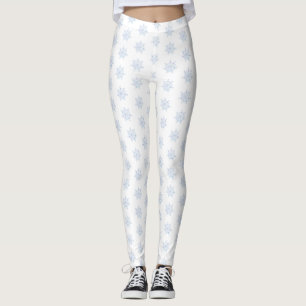 Eisblauer Schneeflocken Leggings