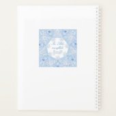 Eisblauer Schneeflocken Planer (Rückseite)