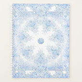 Eisblauer Schneeflocken Planer (Vorderseite)
