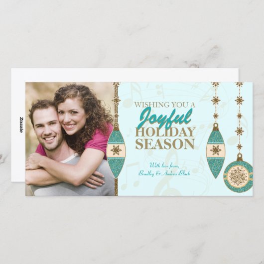 Eisblauer Tree Ornamente Weihnachten (Vorne/Hinten)