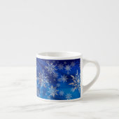 Eisblauer Weihnachtsstern Espressotasse (Rechts)