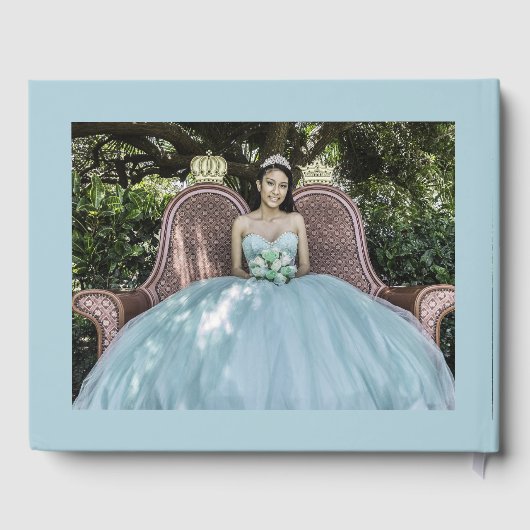 Eisblauer Winter in Paris Gästebuch (Rückseite)