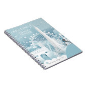 Eisblauer Winter in Paris Notizblock (Rechte Seite)