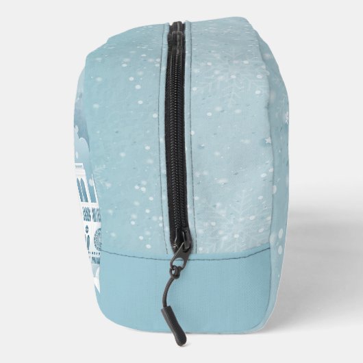 Eisblauer Winter in Paris Waschbeutel (Rechts)