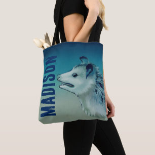 Eisblaues Feralcore-Opossum-Angst-Tasche Tasche