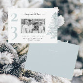 Eisblaues Foto, das unser bestes Leben lebt Einladung