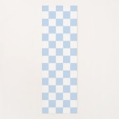 Eisblaues Retro-Karo Yogamatte (Vorderseite)