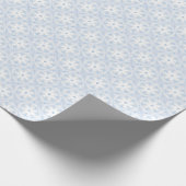 Eisblaues Schneeflockenpapier Geschenkpapier (Ecke)