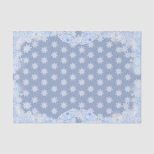 Eisblaues Schneeklocken-Geschenkpapier Seidenpapier