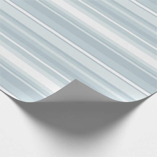 Eisblaustreifen Geschenkpapier (Ecke)