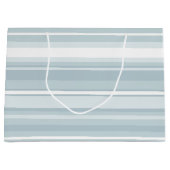 Eisblaustreifen Große Geschenktüte (Vorderseite)