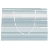 Eisblaustreifen Große Geschenktüte (Rückseite)