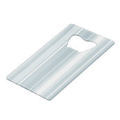 Eisblaustreifen Kreditkarten Flaschenöffner (Vorderseite Schrägansicht)