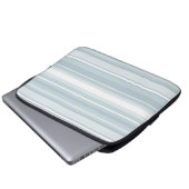 Eisblaustreifen Laptopschutzhülle (Vorne Knopf)