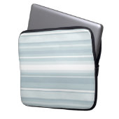 Eisblaustreifen Laptopschutzhülle (Vorderseite Links)