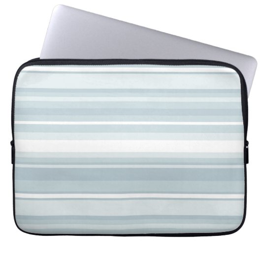 Eisblaustreifen Laptopschutzhülle (Vorderseite)